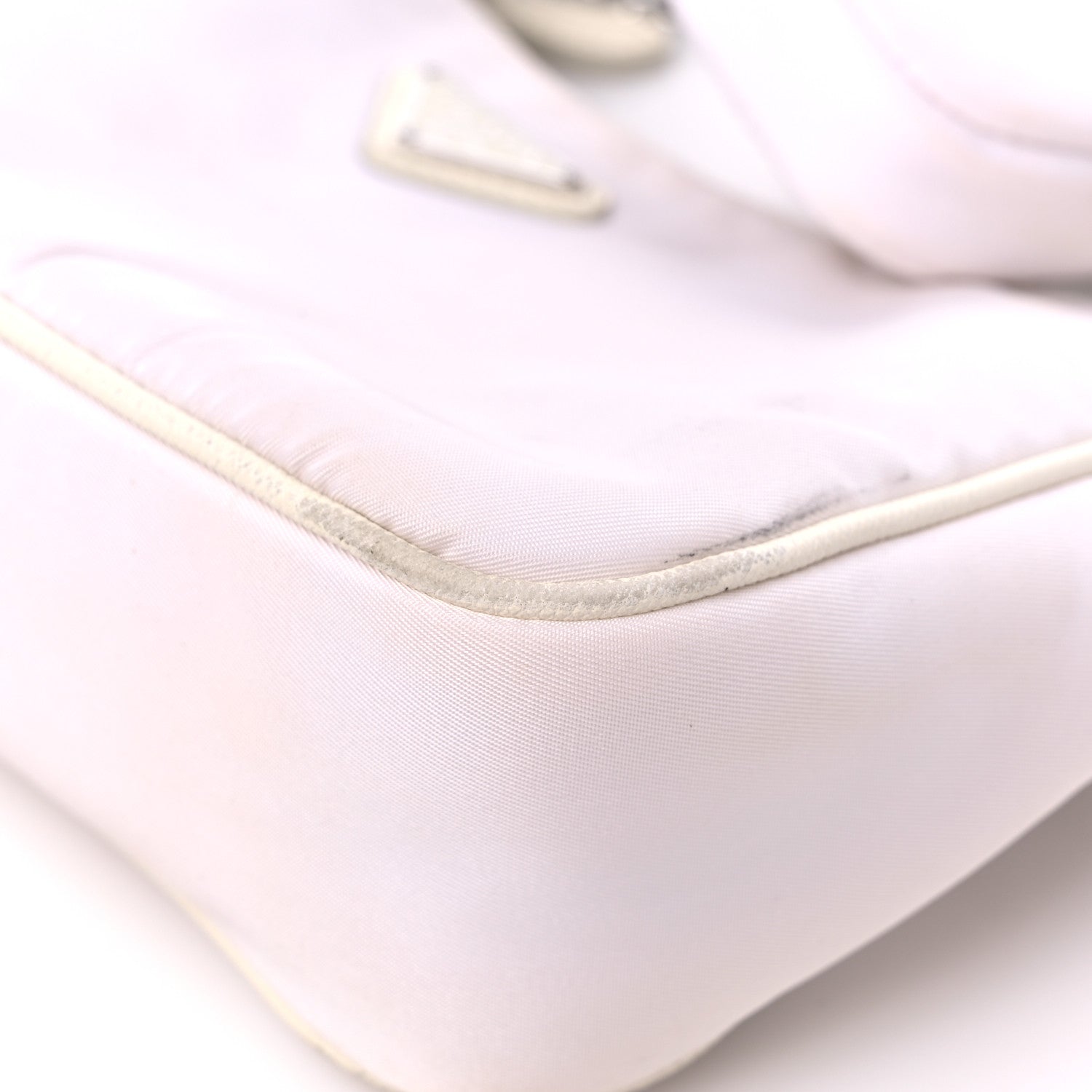 Prada Nylon Re-Edition 2005 Shoulder Bag White 9 of 16