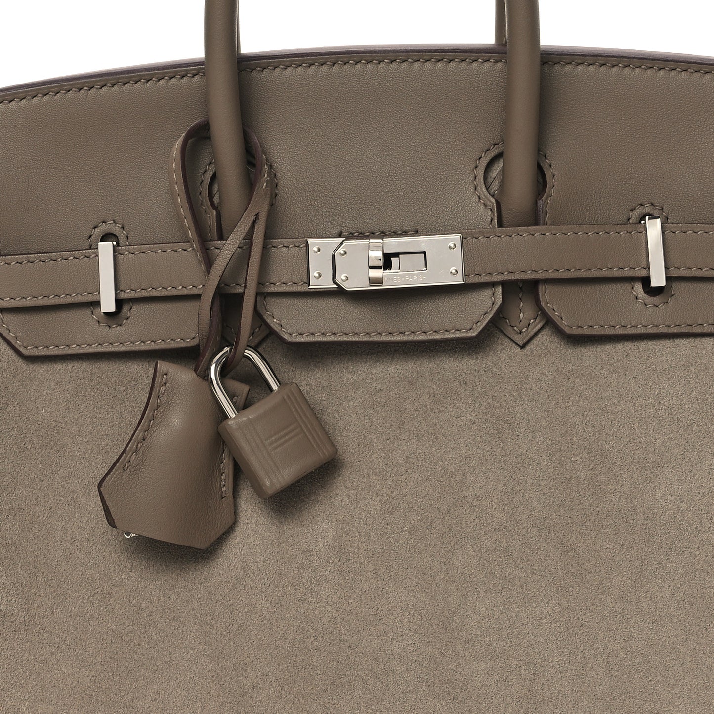 Veau Doblis Swift Grizzly Birkin 25 Gris Caillou Etoupe