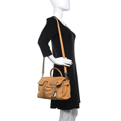 Mulberry Smooth Nubuck Small Cookie Bayswater Satchel Deep Amber 2 of 9