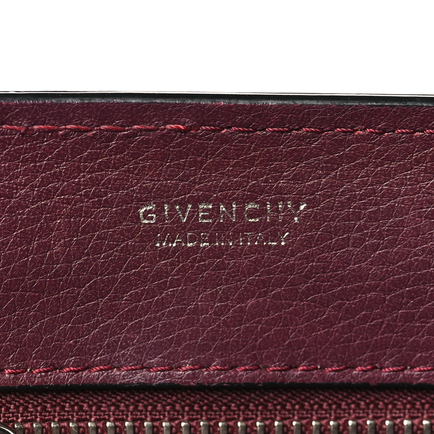 Calfskin Obsedia Satchel Burgundy
