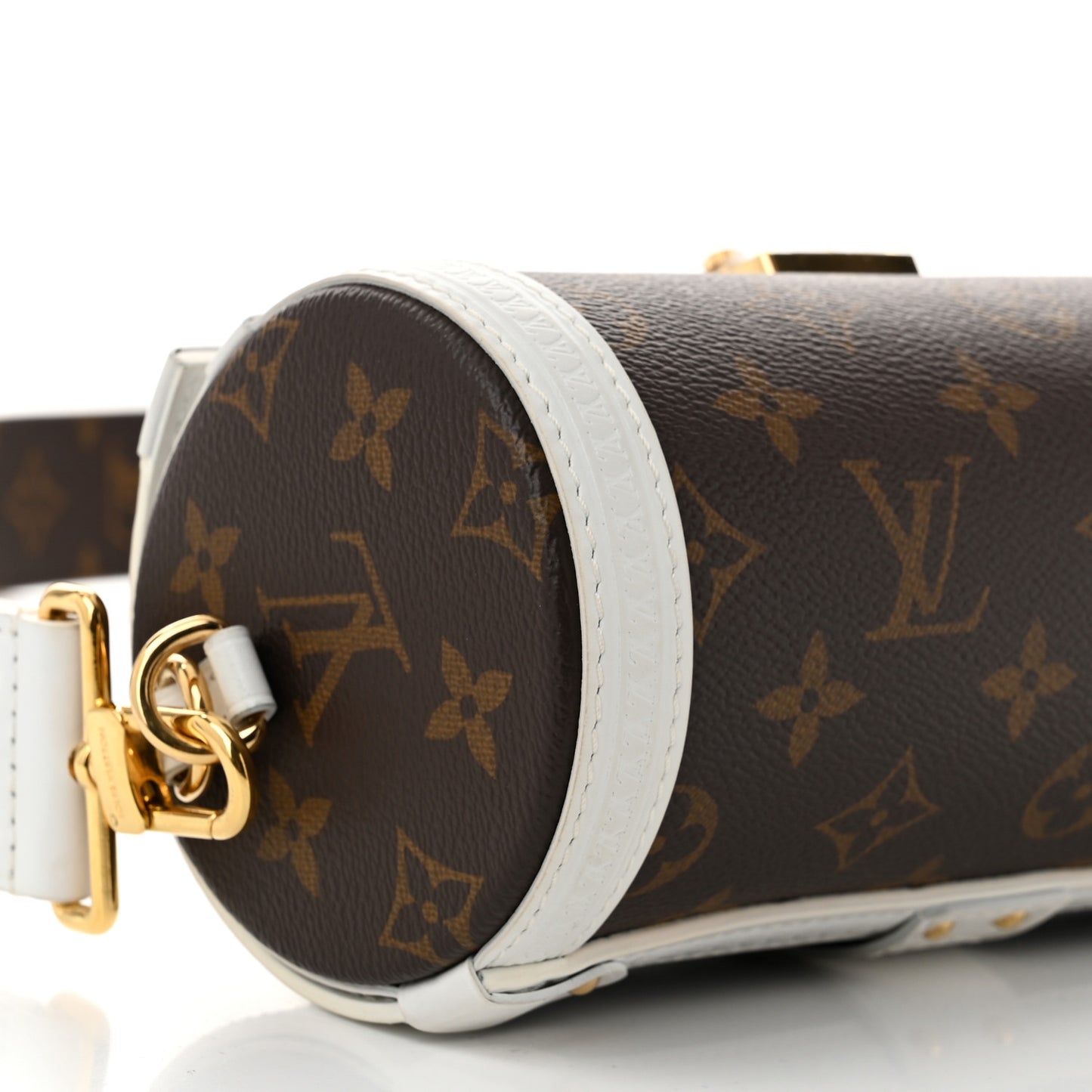Monogram LV Match Papillon Trunk White