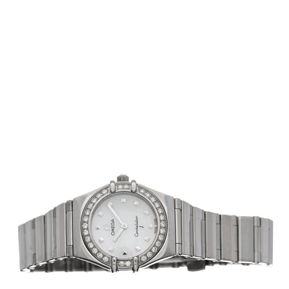 Omega Stainless Steel Diamond Bezel Mother of Pearl 22mm Constellation My Choice Quartz Watch 1465.71.00 2 of 4