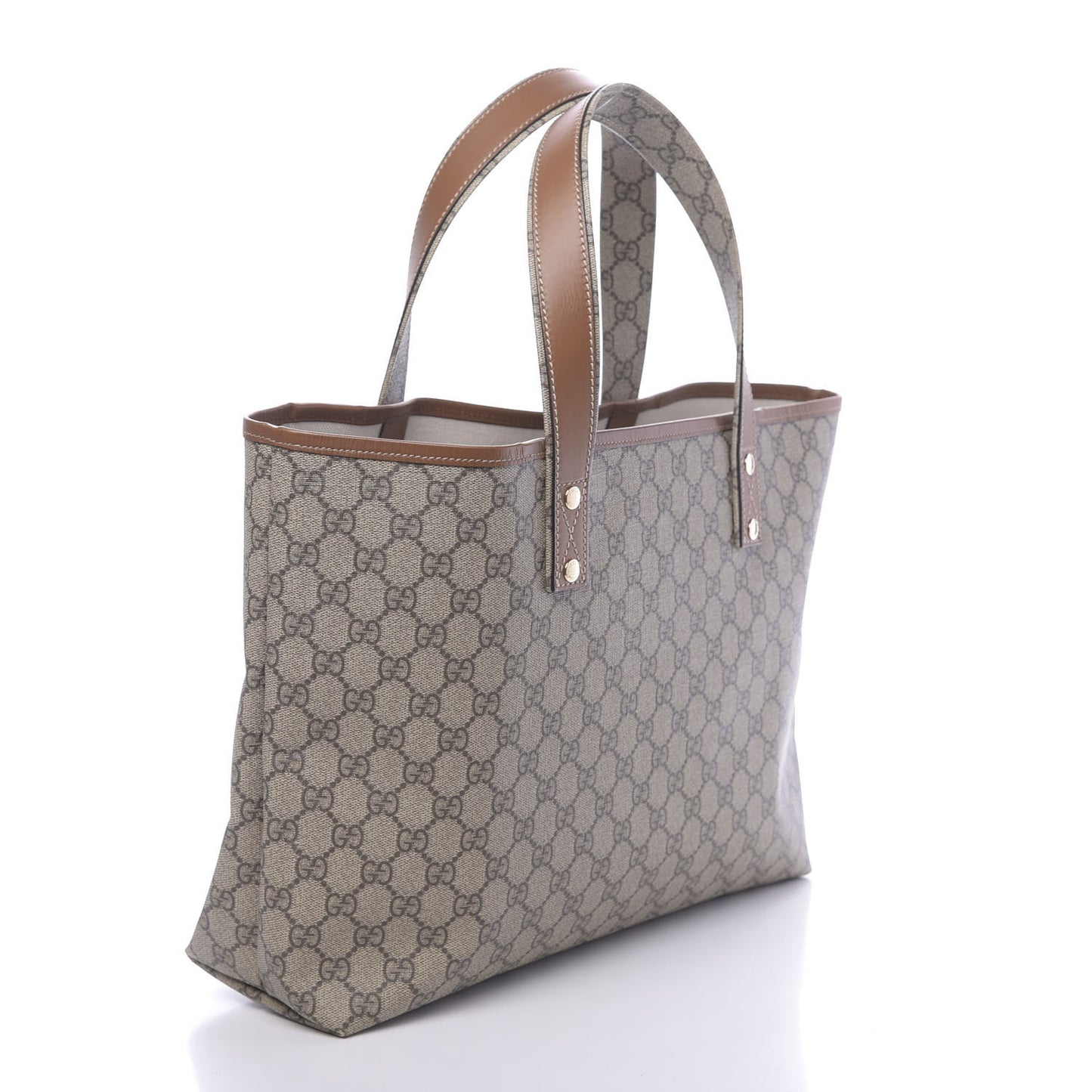 GG Plus Monogram Medium Signature Web Loop Tote Brown