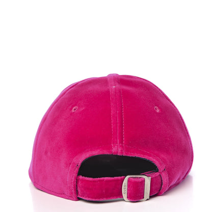 Gucci X MLB Velvet NY Yankees Baseball Hat 55-59 Pink 5 of 10