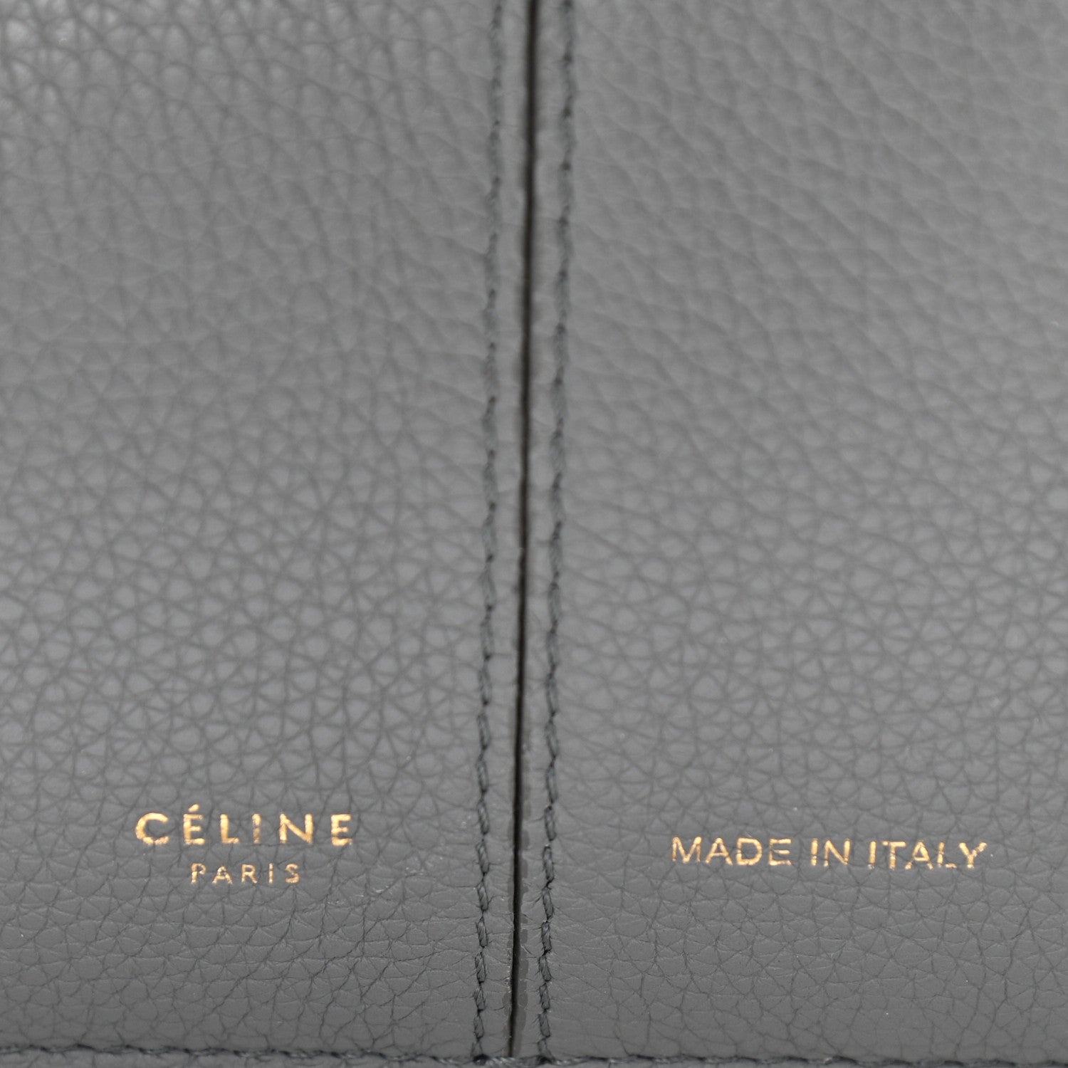 Celine Baby Grained Calfskin Medium Tri-Fold Bag Grey 9 of 13