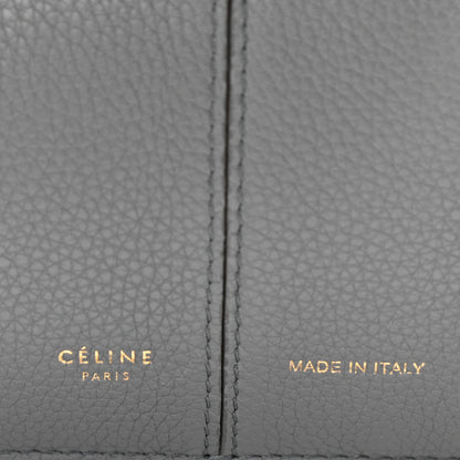 Celine Baby Grained Calfskin Medium Tri-Fold Bag Grey 9 of 13