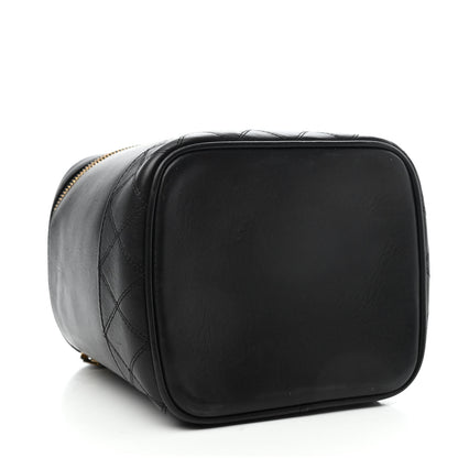 Chanel Lambskin Vanity Cosmetic Case Black 3 of 4