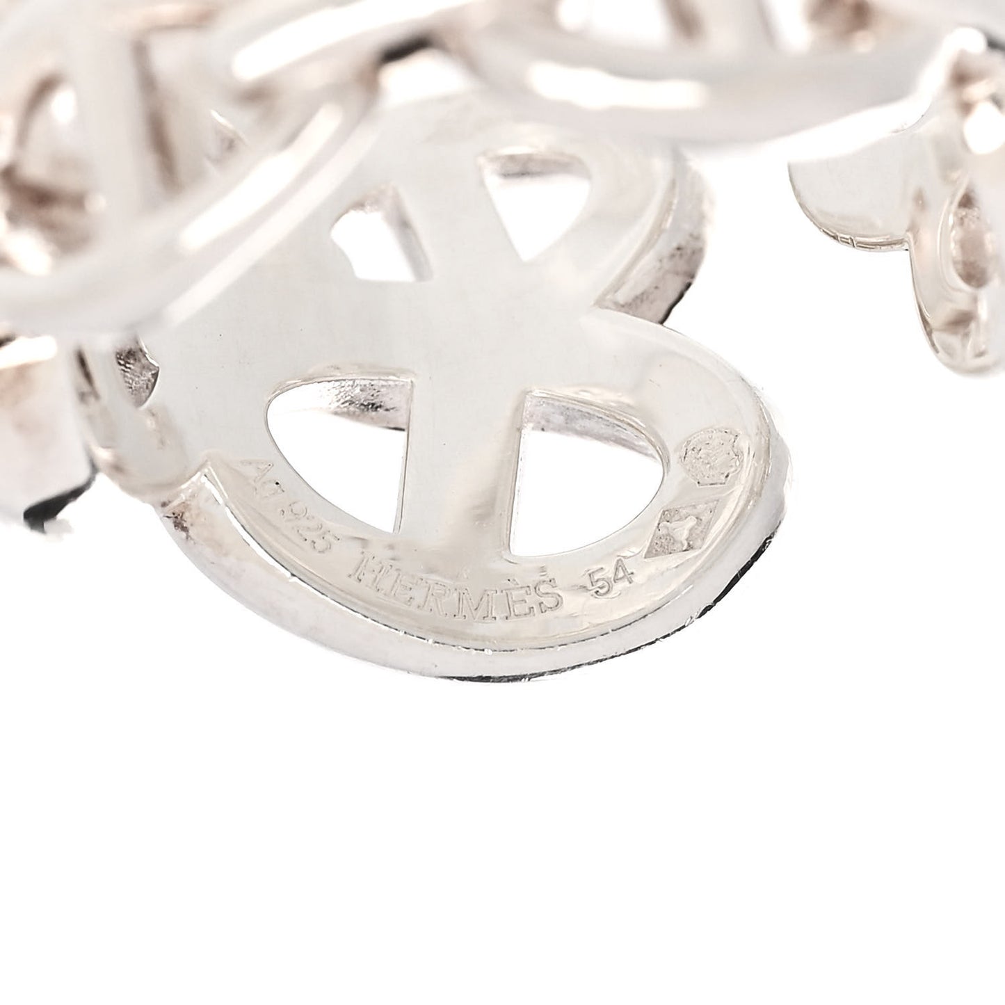 Sterling Silver GM Chaine d'Ancre Enchainee Band Ring 54 6.75