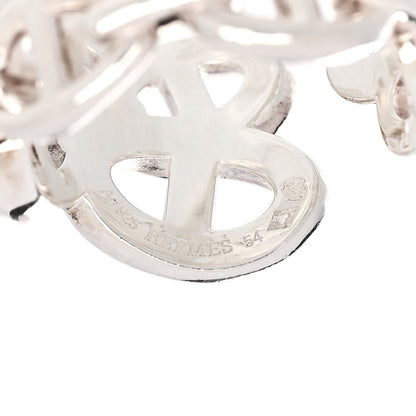 Hermes Sterling Silver GM Chaine d'Ancre Enchainee Band Ring 54 6.75 4 of 6