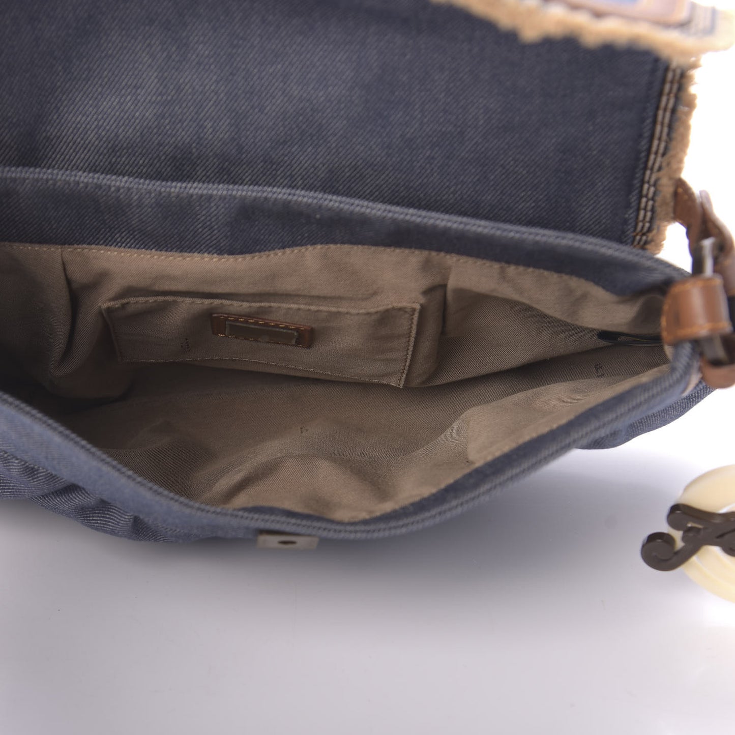 Denim Small Chef Shoulder Bag Blue