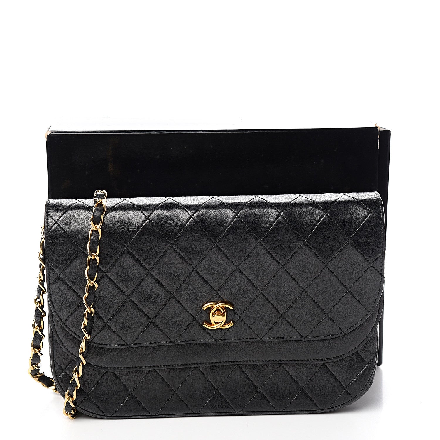 Chanel Lambskin Quilted Small Double Flap Black 11 of 11