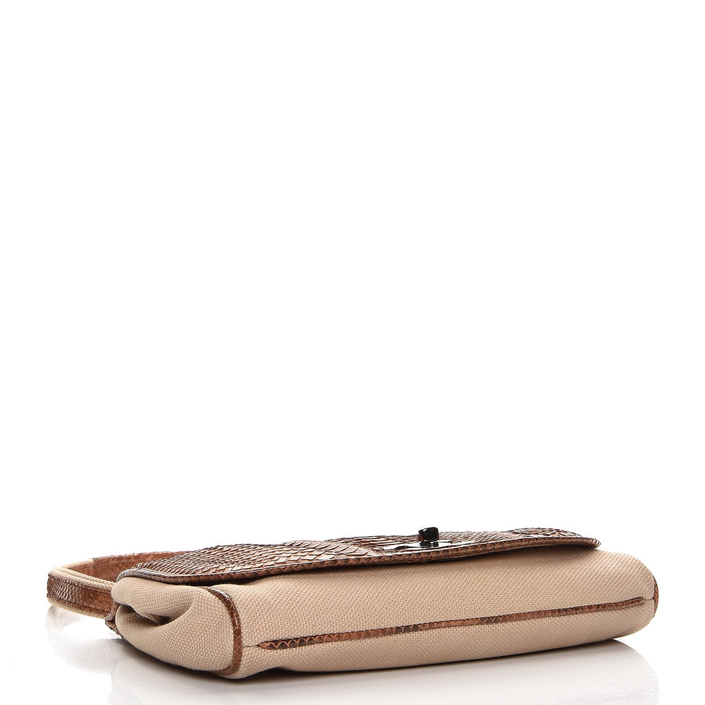 Python Canvas Flap Shoulder Bag