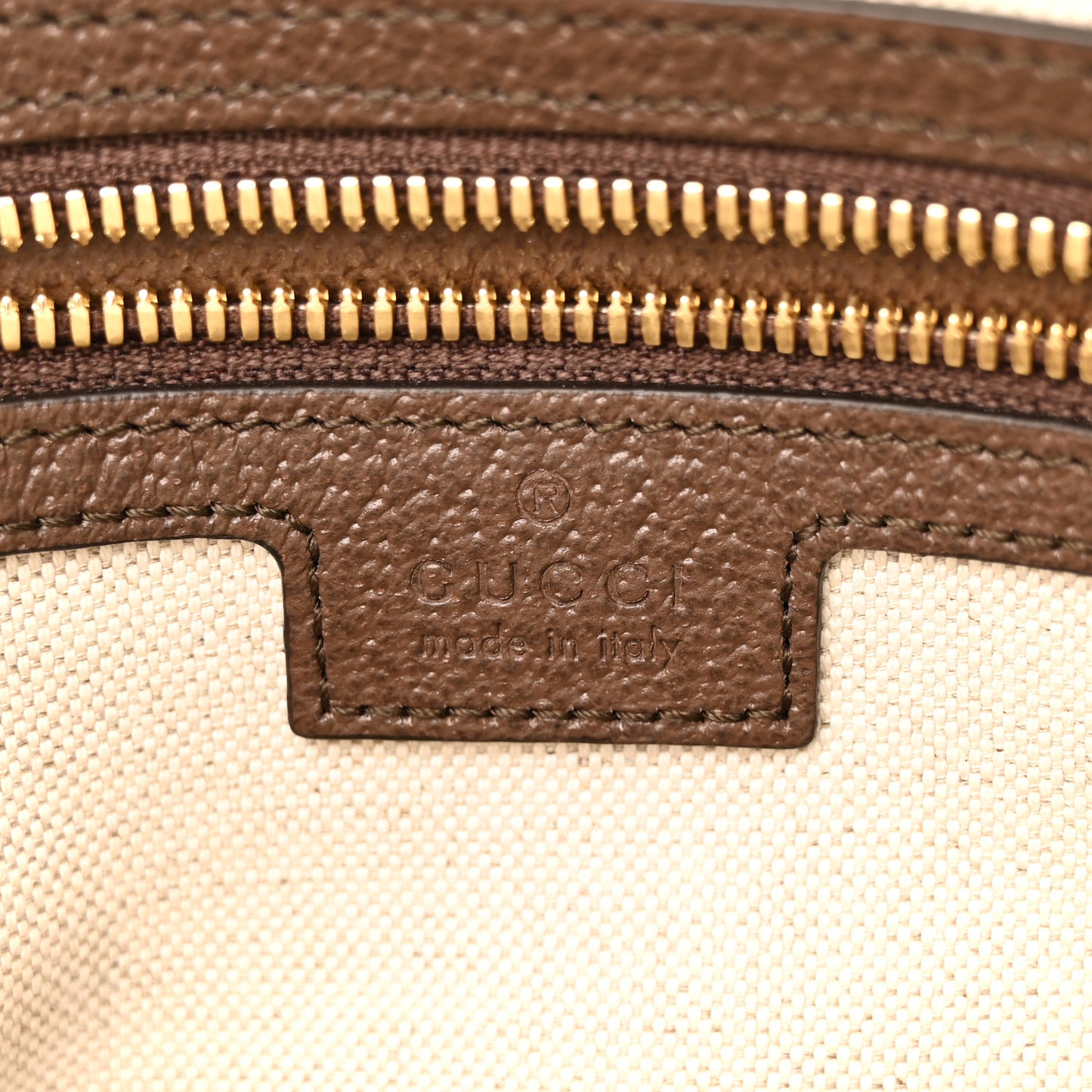Monogram Jumbo GG Textured Dollar Calfskin Web Messenger Shoulder Bag Camel Ebony New Acero