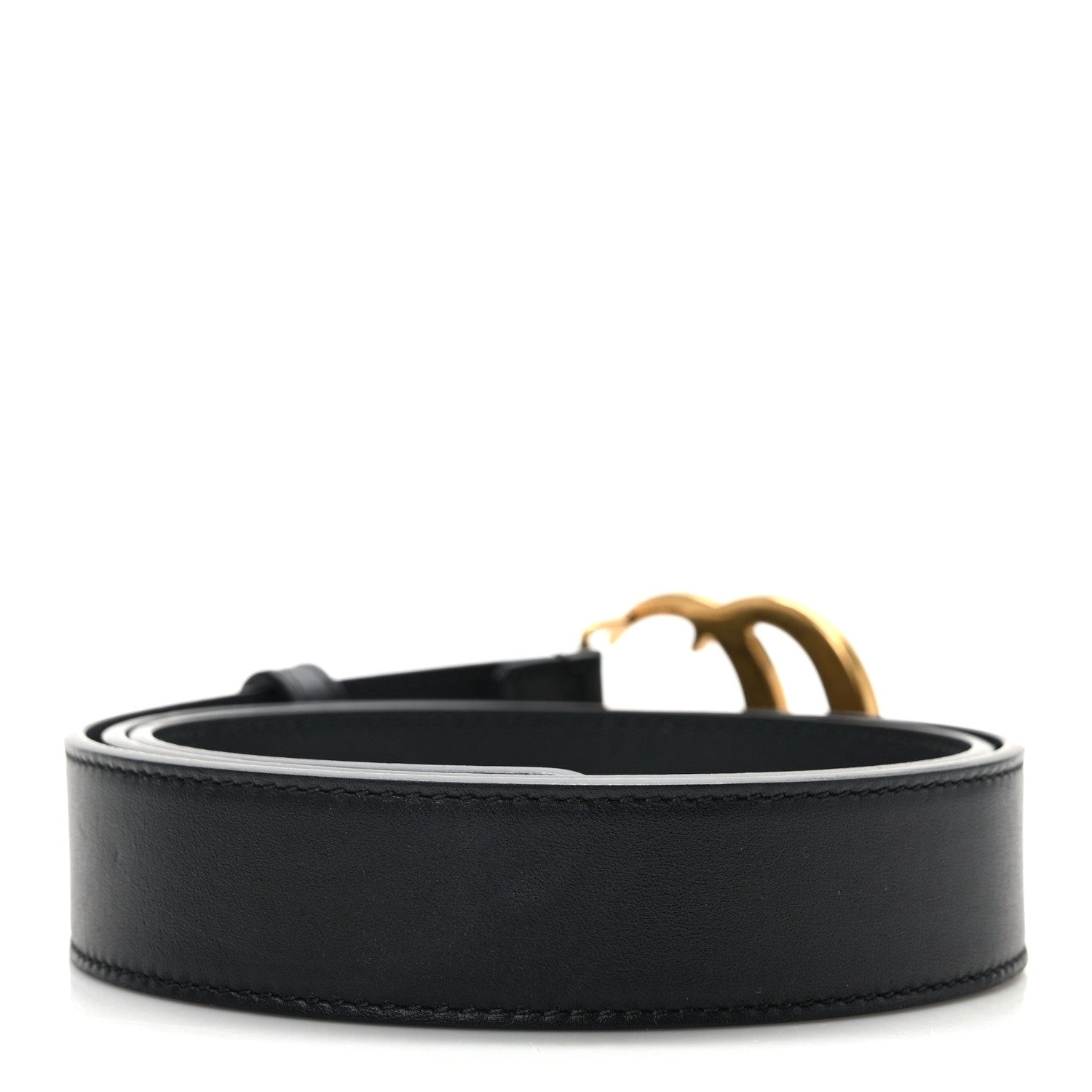 Gucci Calfskin Double G 30mm Belt 85 34 Black 2 of 5