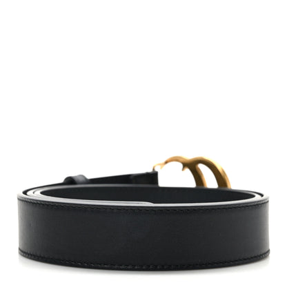 Gucci Calfskin Double G 30mm Belt 85 34 Black 2 of 5