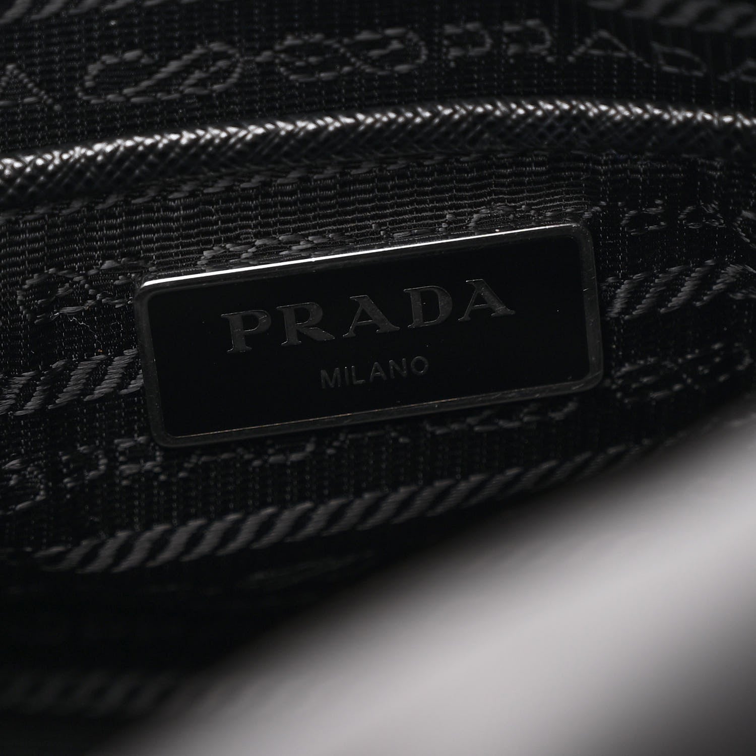 Prada Re-Nylon Vela Saffiano Pocket Double Buckle Messenger Shoulder Bag Black 6 of 12
