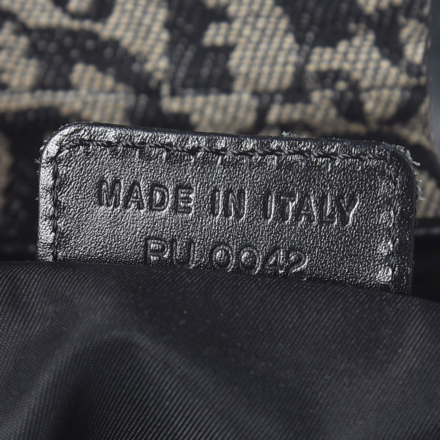Monogram Saddle Bag Black