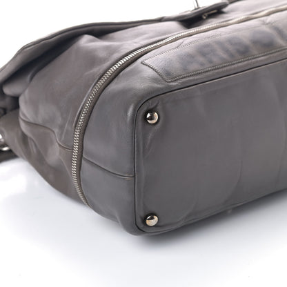 Chanel Calfskin Large Expandable Paris London Flap Bag Grey 7 of 8