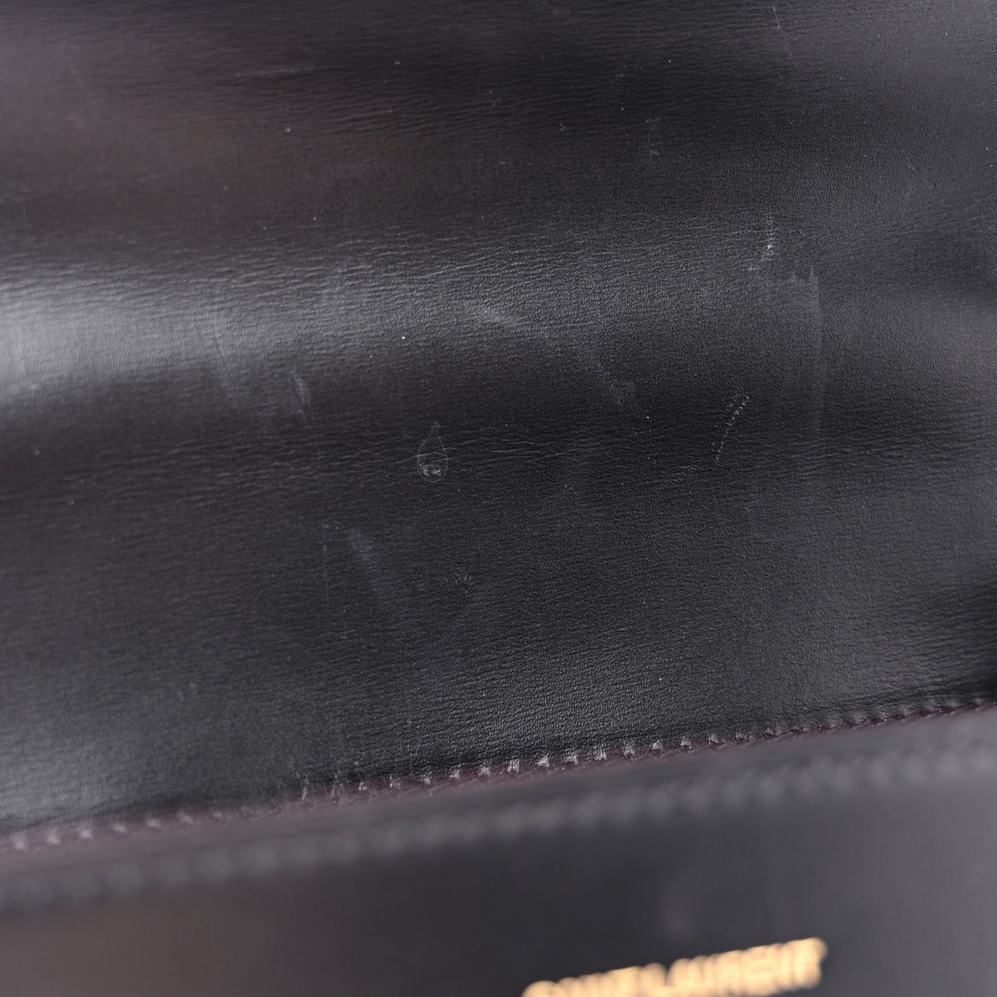 Smooth Calfskin Medium Classic Monogram Cassandra Top Handle Black Rouge Legion