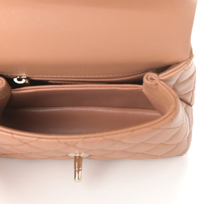 Chanel Caviar Quilted Extra Mini Coco Handle Flap Brown 5 of 10
