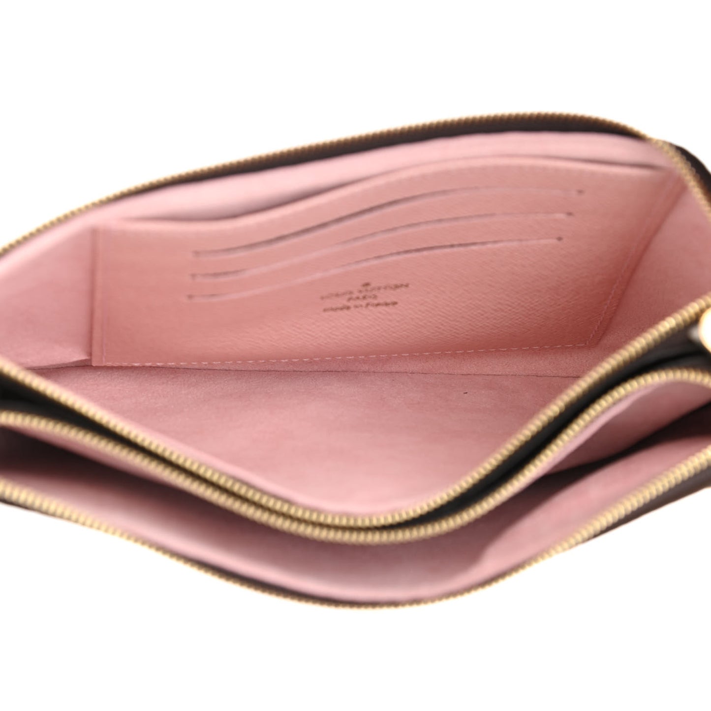 Monogram 2020 Christmas Animation Big Wheel Double Zip Pochette Rose Ballerine