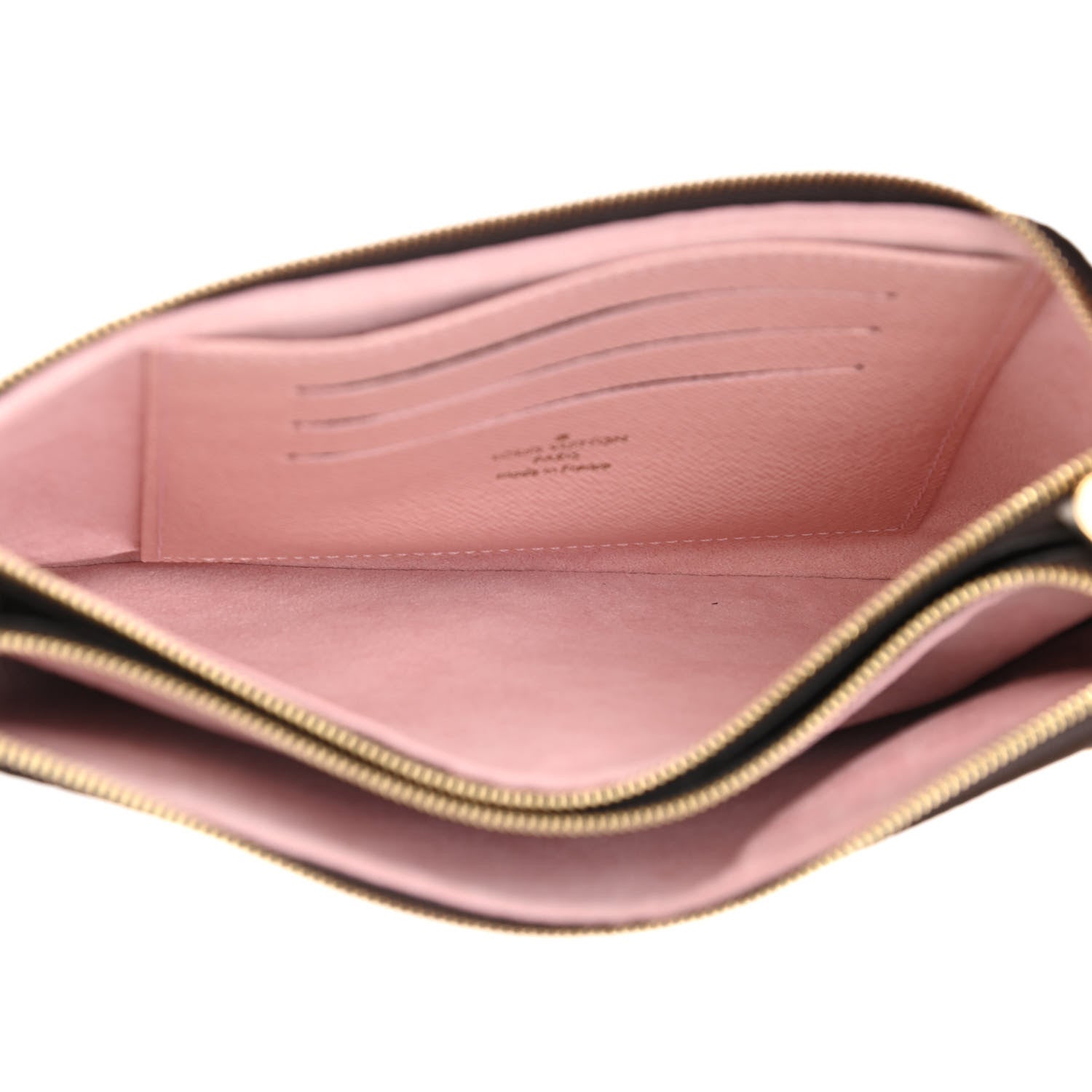 Louis Vuitton Monogram 2020 Christmas Animation Big Wheel Double Zip Pochette Rose Ballerine 6 of 12