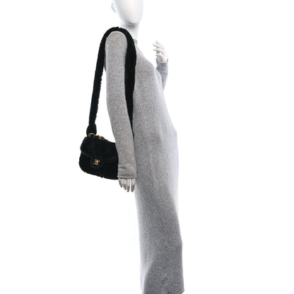 Chanel Shearling Quilted Coconing Single Flap Black 2 of 10