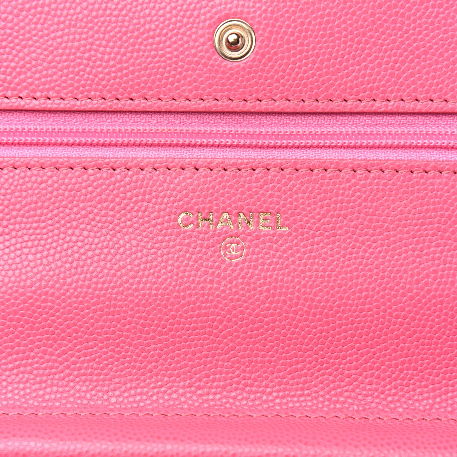 Chanel Caviar Quilted Wallet on Chain WOC Pink 6 of 12