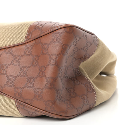 Gucci Canvas Guccissima Hobo Brown 9 of 10