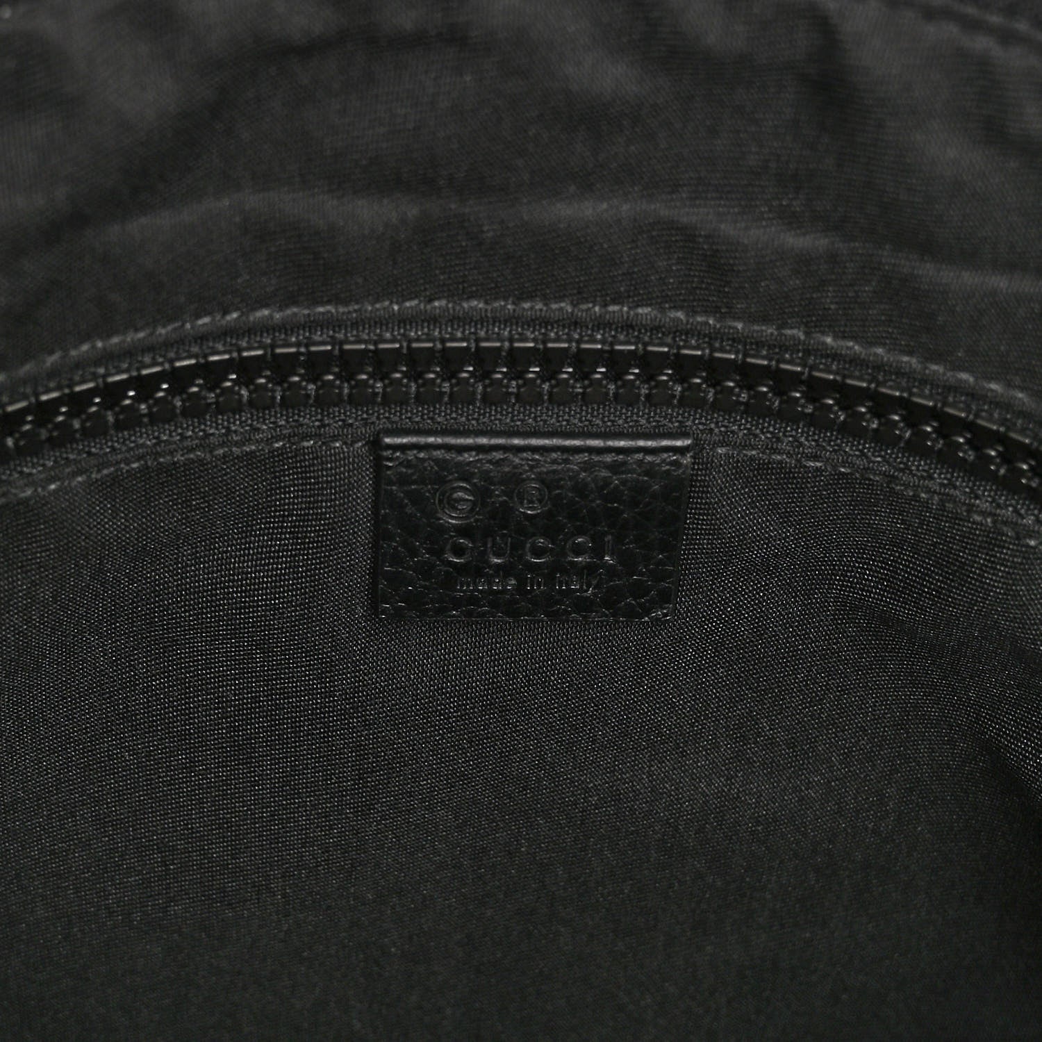 Gucci Nylon Monogram Medium Flat Messenger Bag Black 6 of 10