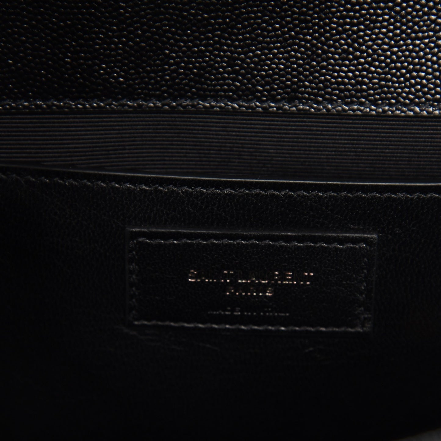 Grain De Poudre Medium Classic Monogram Kate Satchel Black