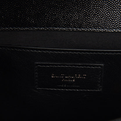 Saint Laurent Grain De Poudre Medium Classic Monogram Kate Satchel Black 7 of 7