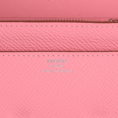 Hermes Epsom Constance Long Wallet Rose Confetti 5 of 9