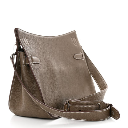 Hermes Taurillon Clemence Jypsiere 28 Etoupe 3 of 13