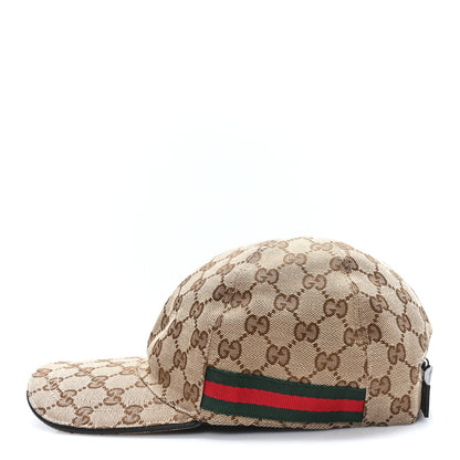 Gucci Monogram Web Baseball Hat XL Beige Cocoa 4 of 9