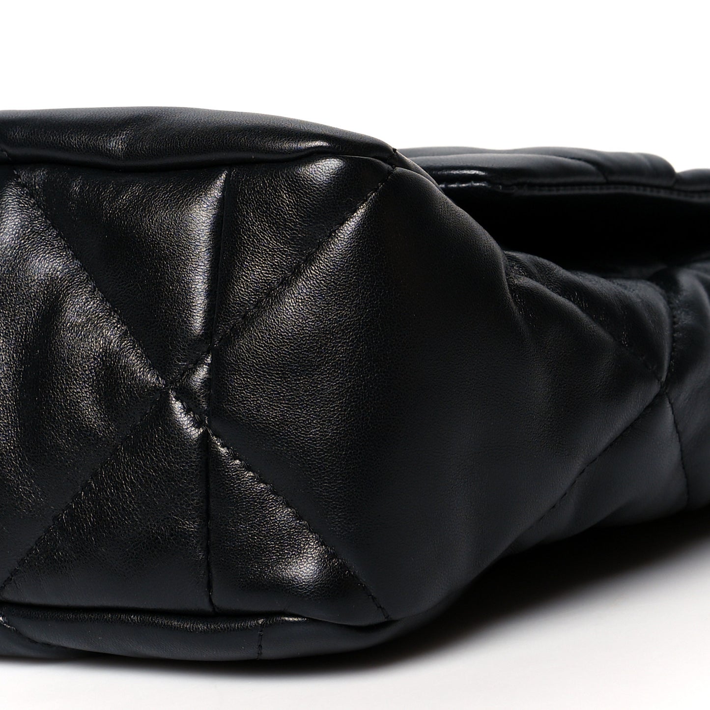 Lambskin Quilted Large Chanel 19 Flap Black
