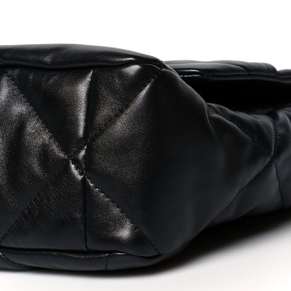 Chanel Lambskin Quilted Large Chanel 19 Flap Black 10 of 10