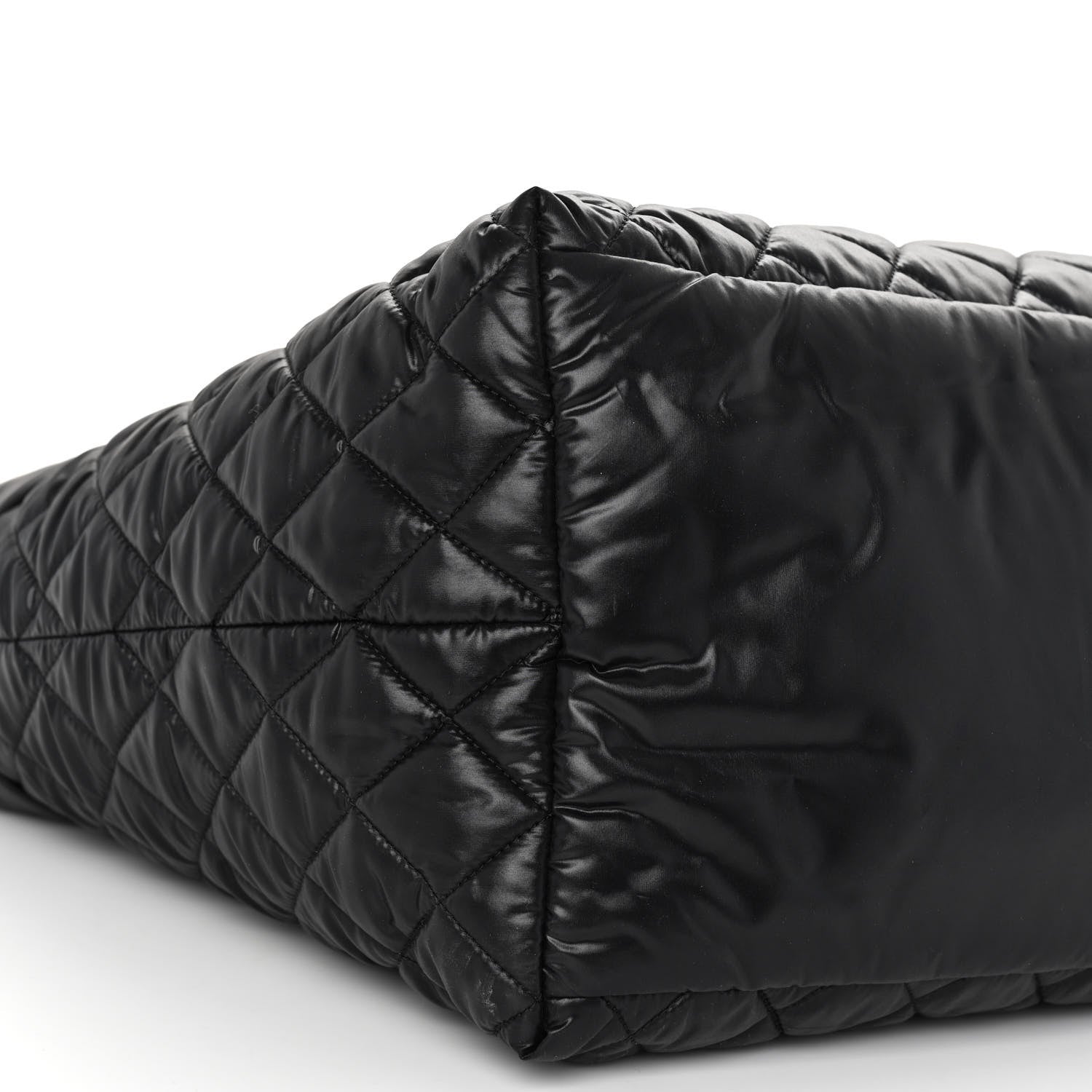 Chanel Nylon Quilted Large Coco Cocoon Tote Black 8 of 9
