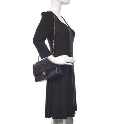 Chanel Lambskin Quilted Medium Double Flap Black 2 of 11