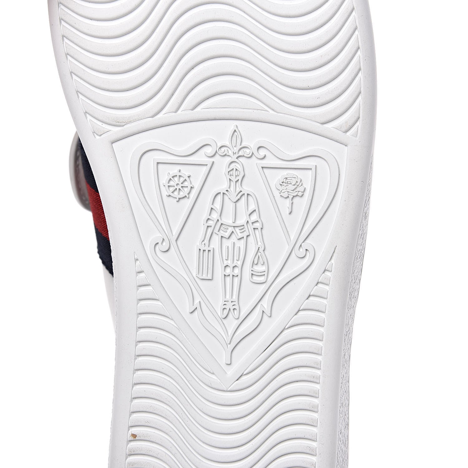 Gucci Calfskin Ayers Blind For Love Embroidered Womens Ace Sneakers 39.5 White 8 of 11