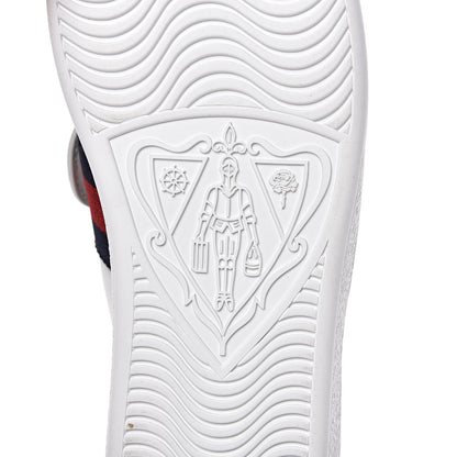 Gucci Calfskin Ayers Blind For Love Embroidered Womens Ace Sneakers 39.5 White 8 of 11