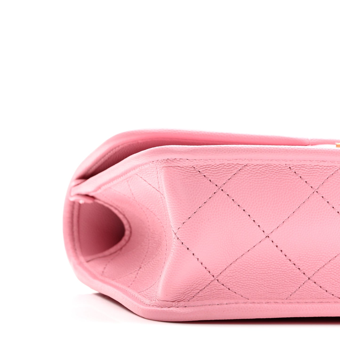 Caviar Quilted School Memory Small Top Handle Flap Pink