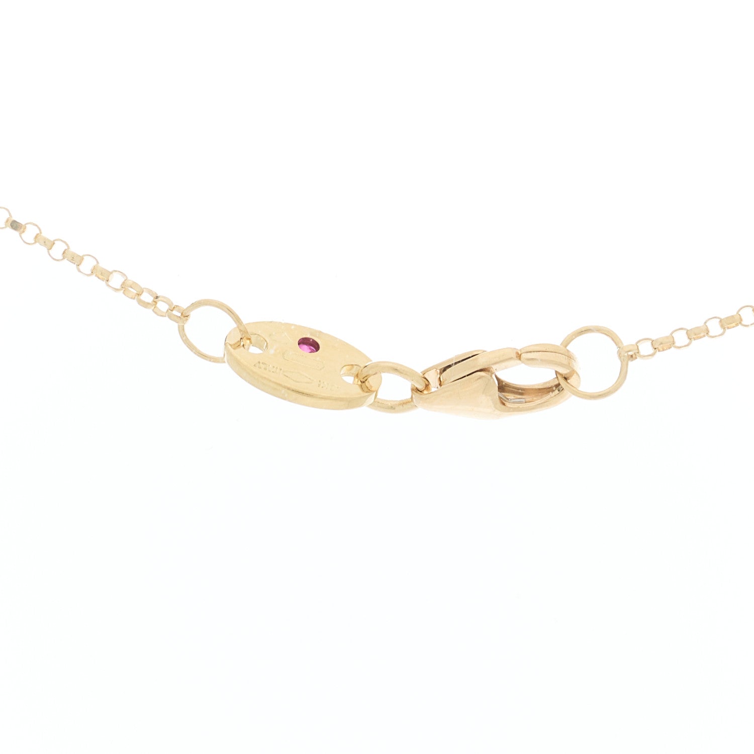 Roberto Coin 18K Yellow Gold Diamond Princess Butterfly Pendant Necklace 4 of 6