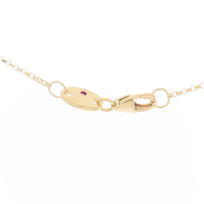 Roberto Coin 18K Yellow Gold Diamond Princess Butterfly Pendant Necklace 4 of 6