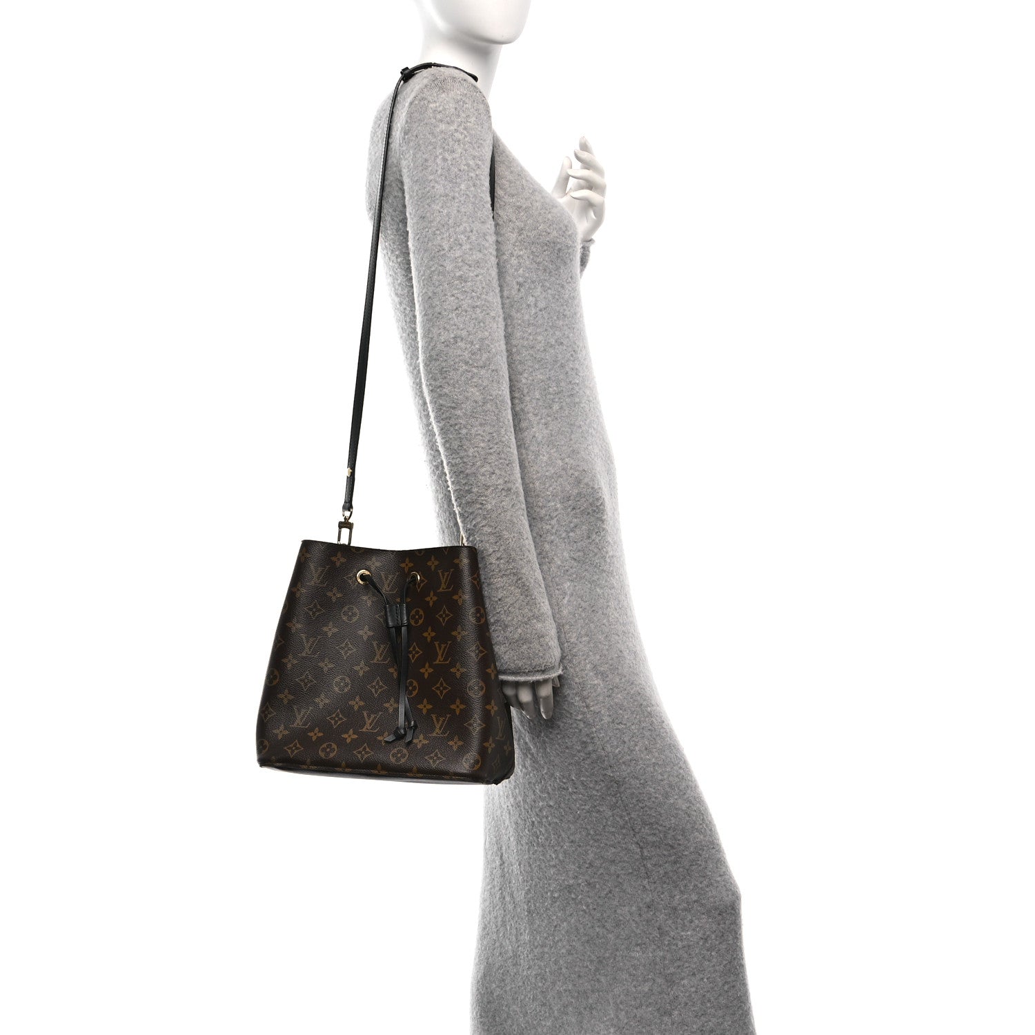 Louis Vuitton Monogram Neonoe MM Black 2 of 9