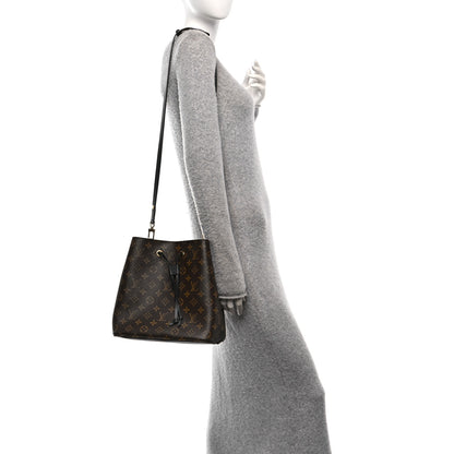 Louis Vuitton Monogram Neonoe MM Black 2 of 9