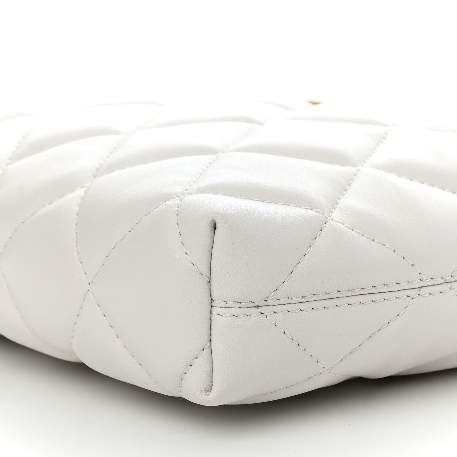 Balenciaga Nappa Calfskin Quilted Touch B Camera Shoulder Bag White 10 of 13