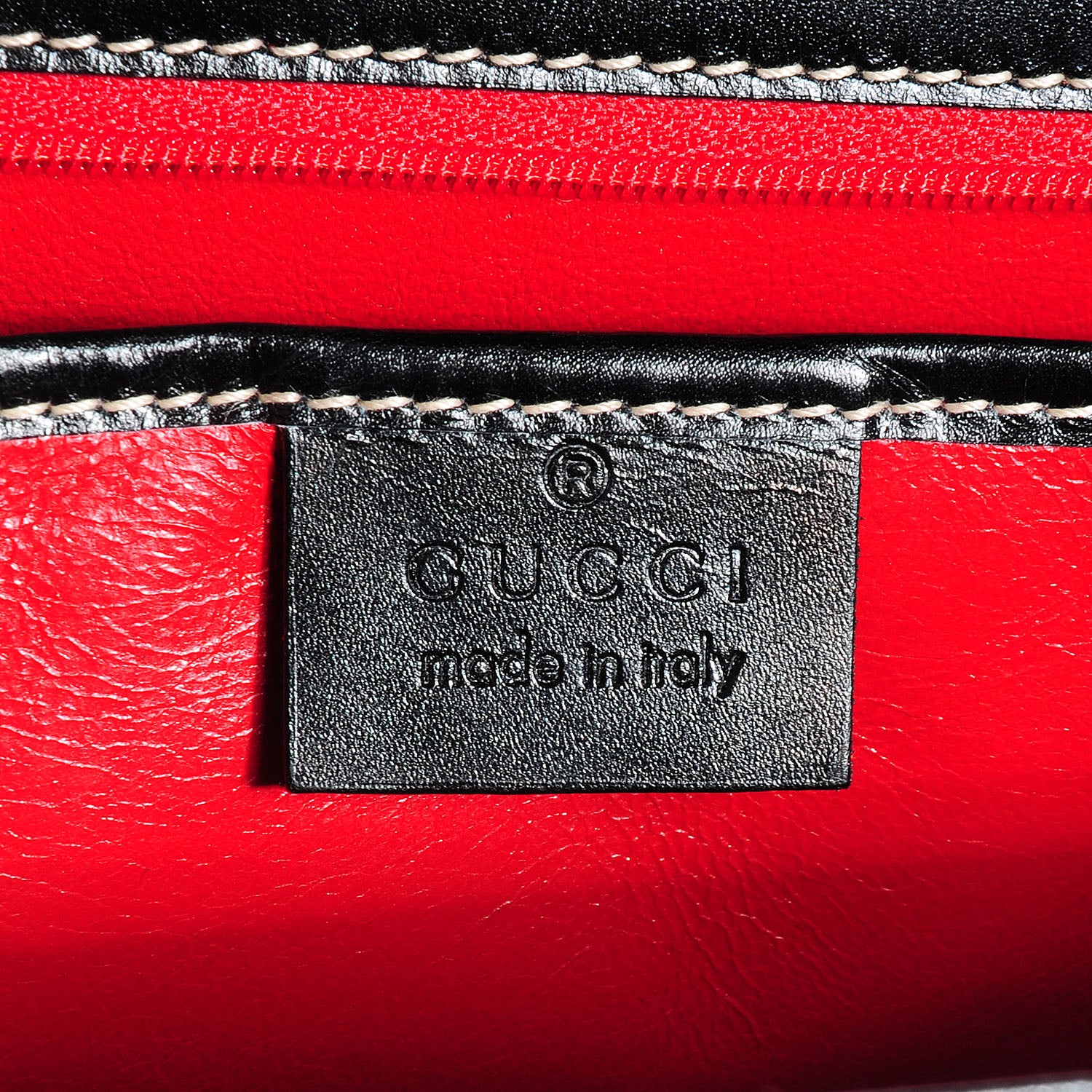 Gucci Leather Lady Lock Flap Tote Black 12 of 14