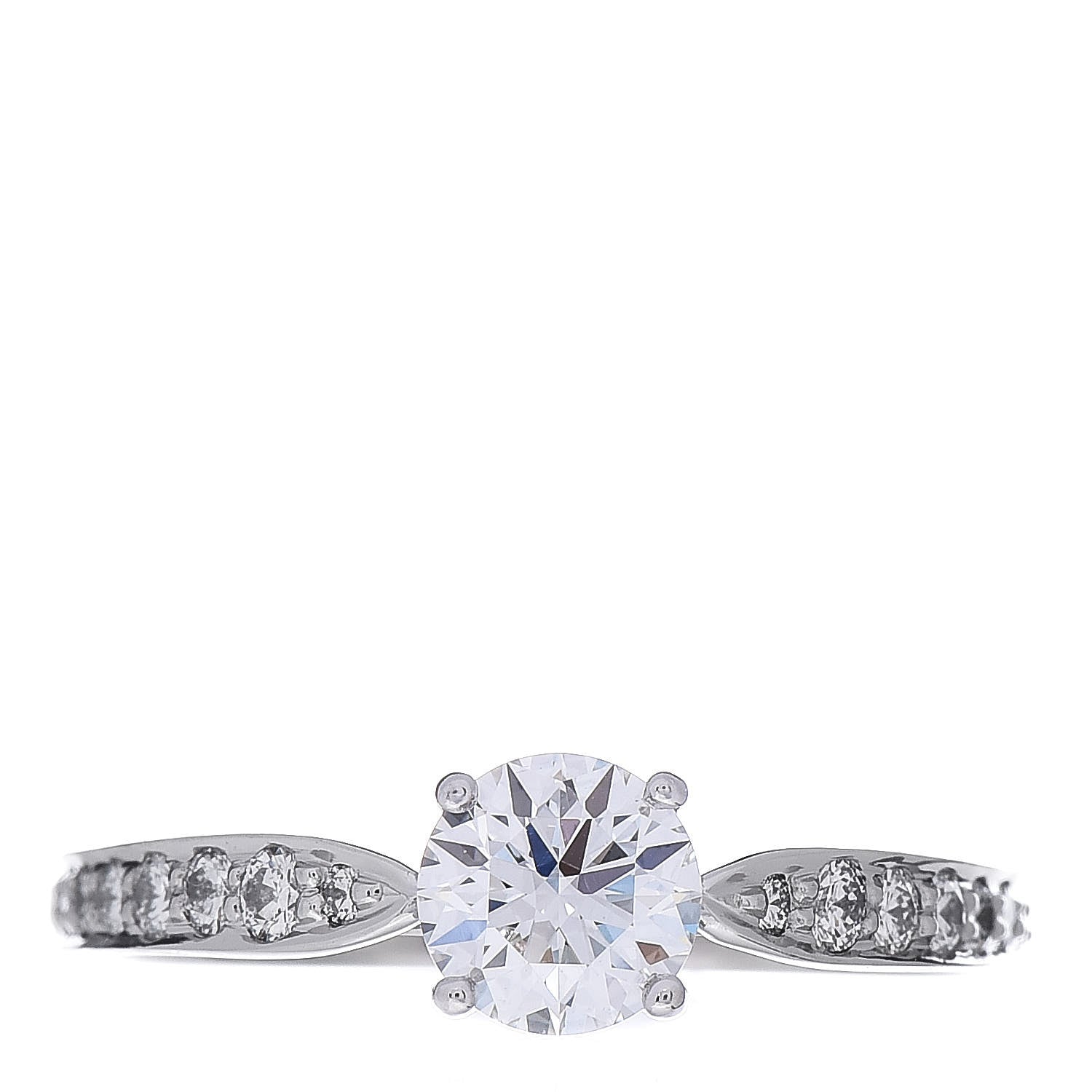Tiffany Platinum Diamond .53ct Harmony Engagement Ring 49 4.75 1 of 7