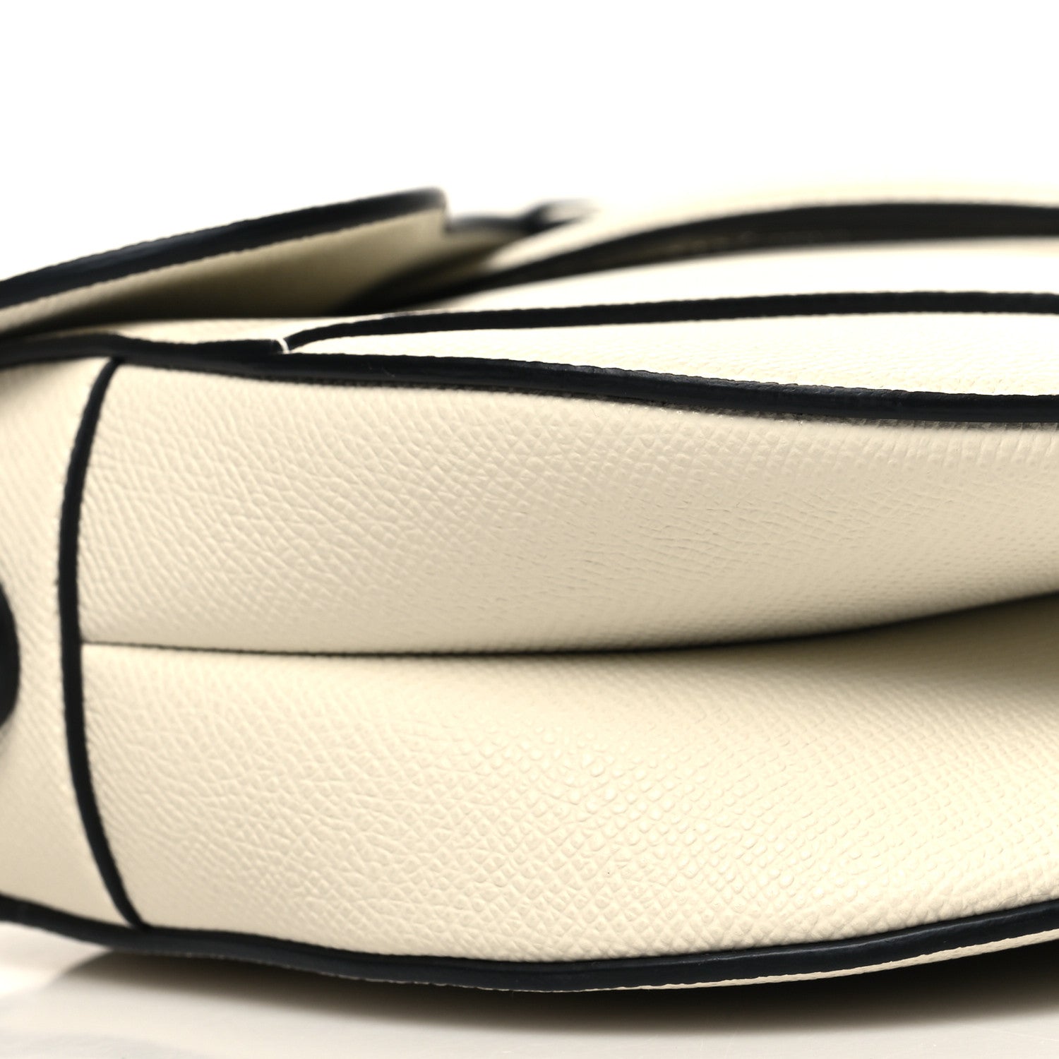 Christian Dior Grained Calfskin Saddle Bag With Strap Latte 9 of 10